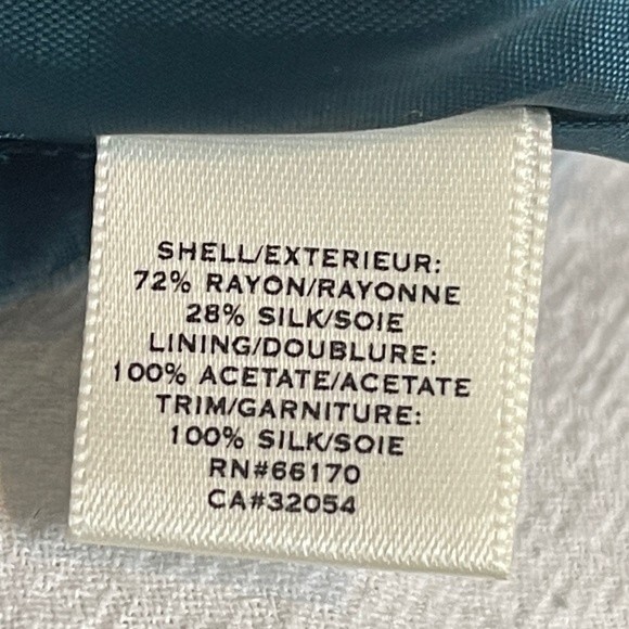 Moulinette Soeurs Anthropologie Velvet Silk Blend Teal Sheath Dress 0 - Picture 10 of 10